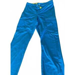 ANTIDOTE WOMENS SCRUB PANTS SMALL AQUA BLUE BLUE